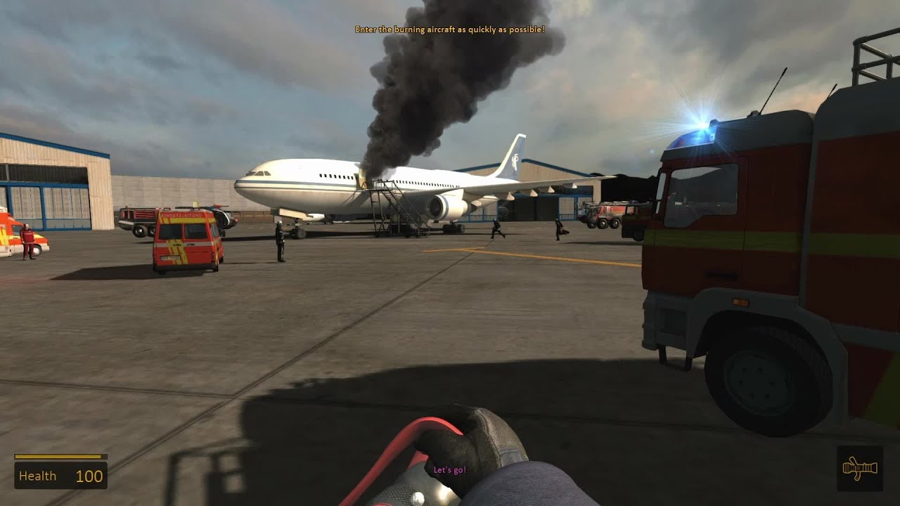airport fire truck simulator